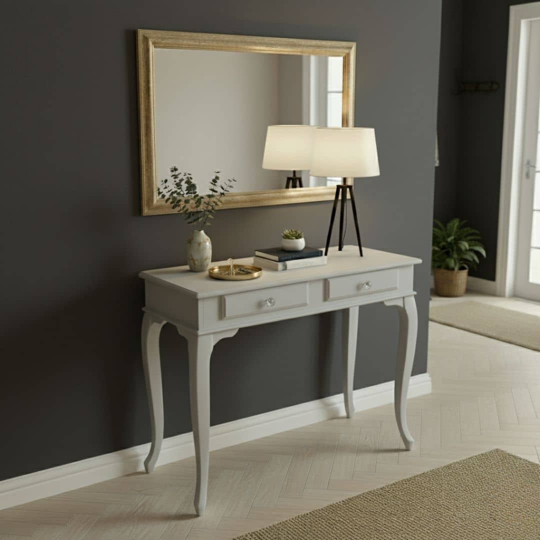 100 Cm Çekmeceli Gri Dresuar - Görsel 2