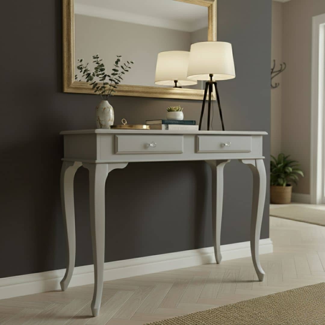 100 Cm Çekmeceli Gri Dresuar - Görsel 3