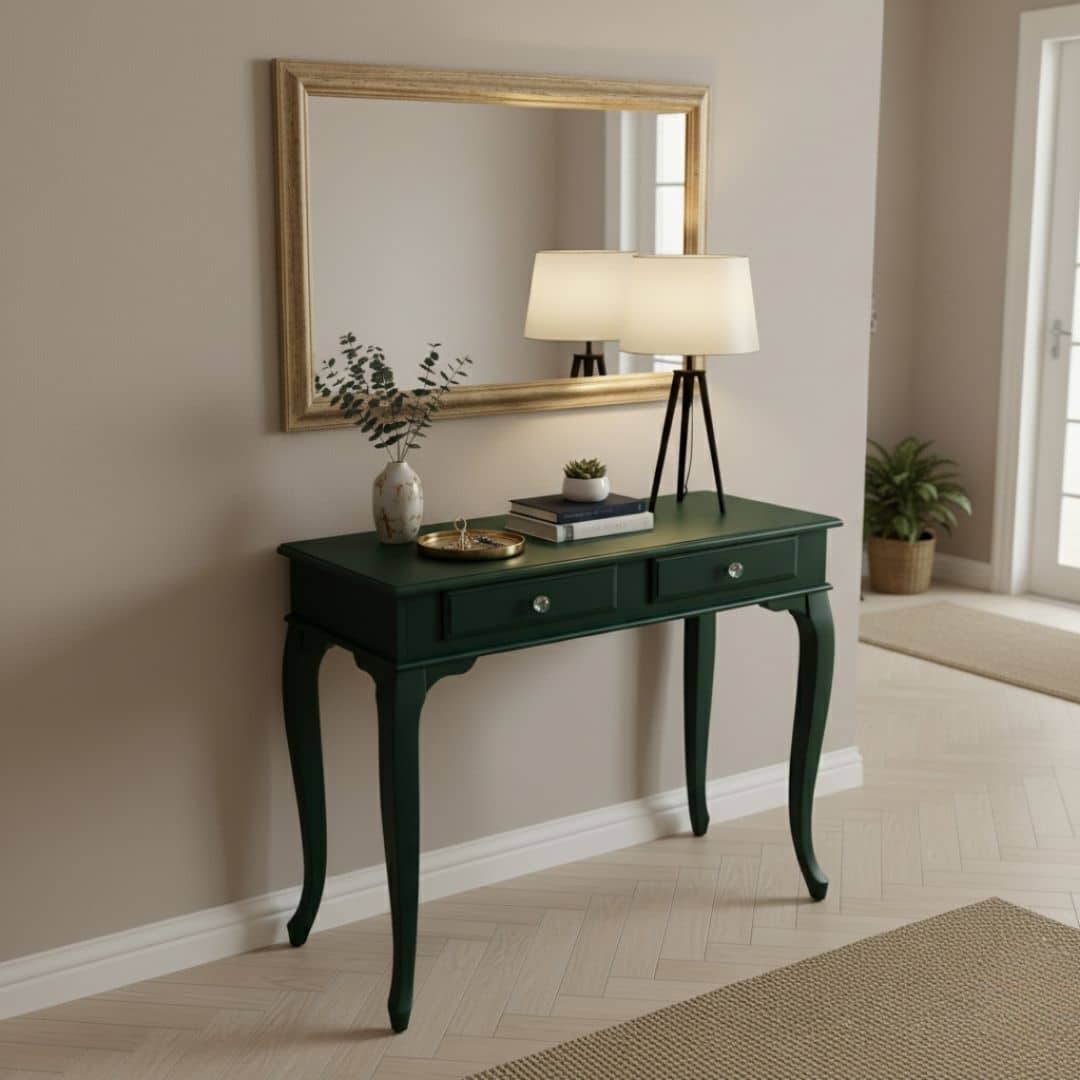 100 Cm Çekmeceli Kaktüs Yeşili Dresuar - Görsel 2