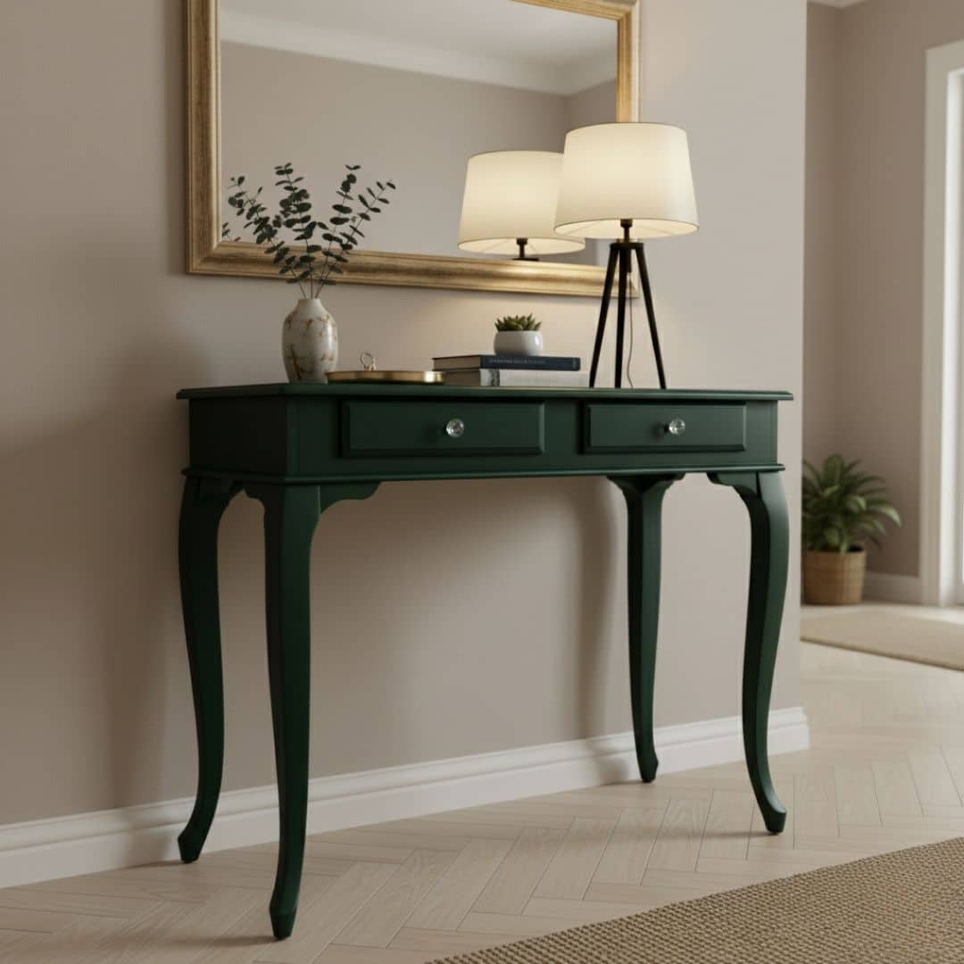 100 Cm Çekmeceli Kaktüs Yeşili Dresuar - Görsel 3