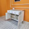 Evim Hizmet 2 Çekmeceli Lake Krem Natural Tablalı Konsol - Görsel 6