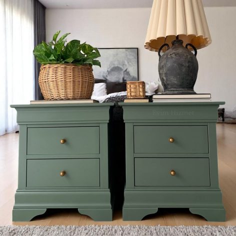 Evim Hizmet Olive Touch Komodin – 2’li Takım - Görsel 2