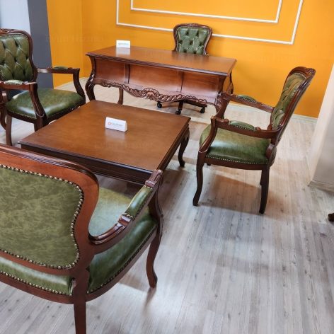 Evim Hizmet Royal Ceviz Oymalı Ofis Takımı - Görsel 5