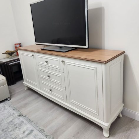 Evim Hizmet Liva Natural Tablalı Krem Konsol - Görsel 8