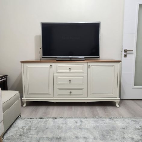 Evim Hizmet Liva Natural Tablalı Krem Konsol - Görsel 3