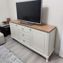 Evim Hizmet Liva Natural Tablalı Krem Konsol