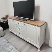 Evim Hizmet Liva Natural Tablalı Krem Konsol