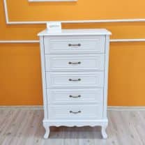 Evim Hizmet Lükens Beyaz 5 Çekmeceli Şifonyer