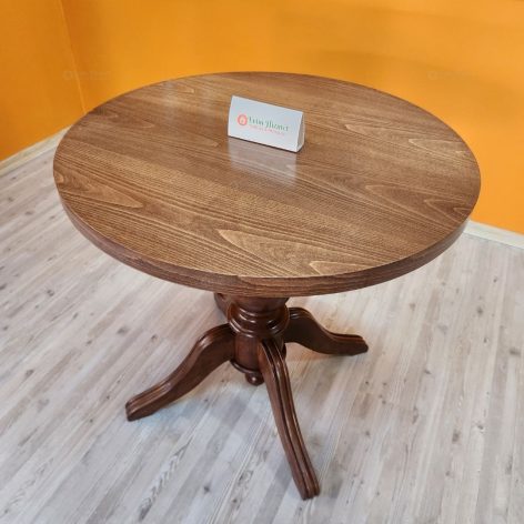 Evim Hizmet Ceviz 80 Cm Baba Ayak Yemek Masası - Görsel 3