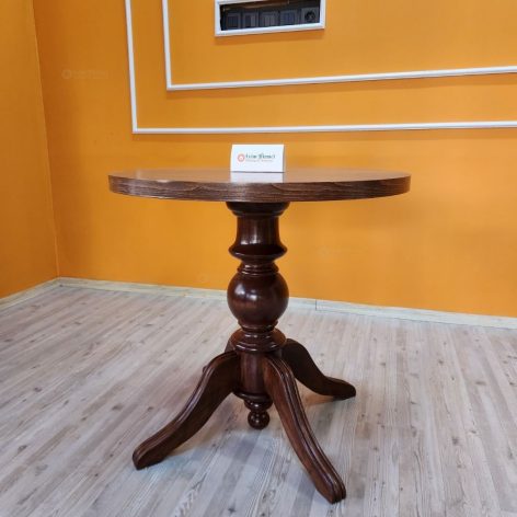 Evim Hizmet Ceviz 80 Cm Baba Ayak Yemek Masası - Görsel 5