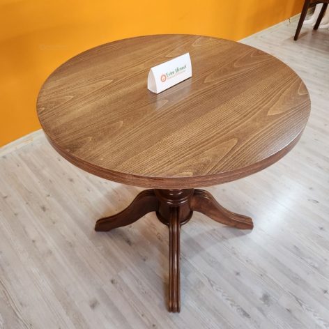 Evim Hizmet Ceviz 80 Cm Baba Ayak Yemek Masası - Görsel 2