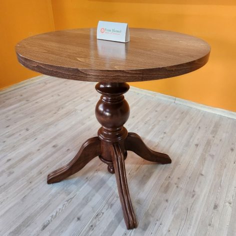 Evim Hizmet Ceviz 80 Cm Baba Ayak Yemek Masası