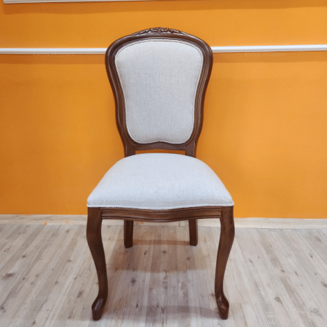 Evim Hizmet Açık Ceviz İtalyan Oymalı Sandalye