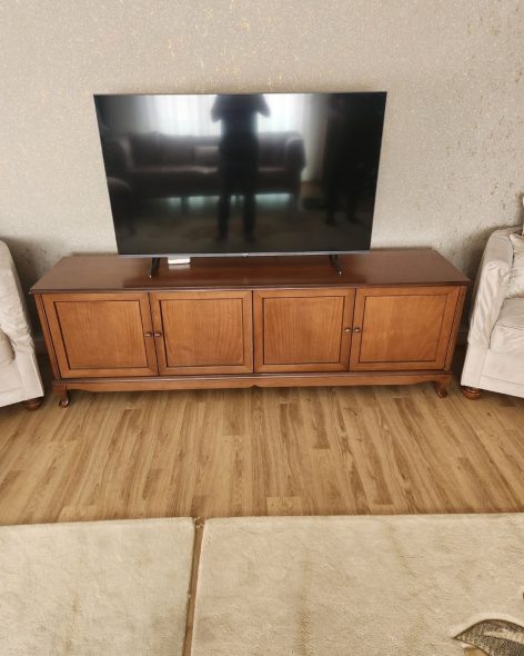 Evim Hizmet 200 Cm Lükens 4 Kapaklı Ceviz Tv Sehpası - Görsel 2