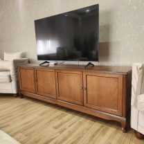 Evim Hizmet 200 Cm Lükens 4 Kapaklı Ceviz Tv Sehpası