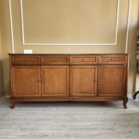 Evim Hizmet Ceviz 200 Cm XL Lükens 4 Çekmeceli Konsol