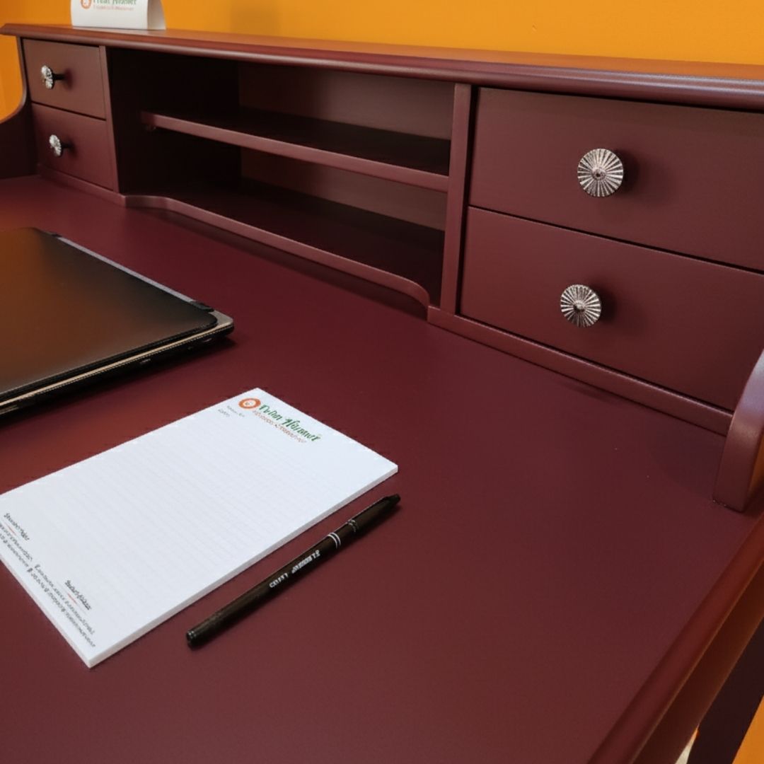 Evim Hizmet 120 Cm Bordo Lükens Çalışma Masası - Görsel 8