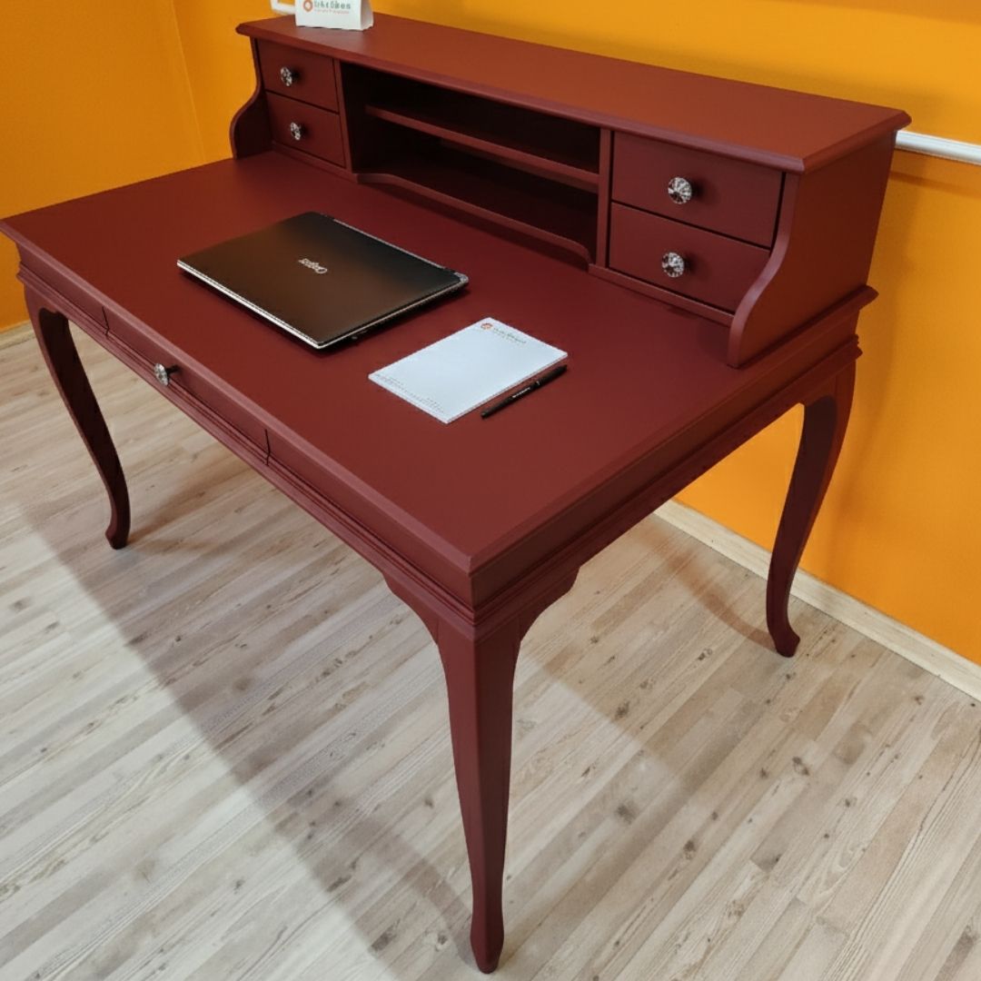 Evim Hizmet 120 Cm Bordo Lükens Çalışma Masası - Görsel 4