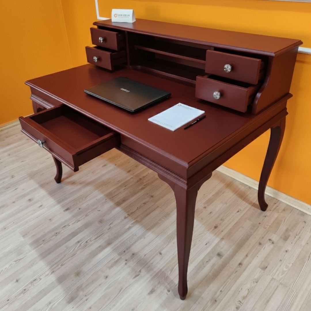 Evim Hizmet 120 Cm Bordo Lükens Çalışma Masası - Görsel 9