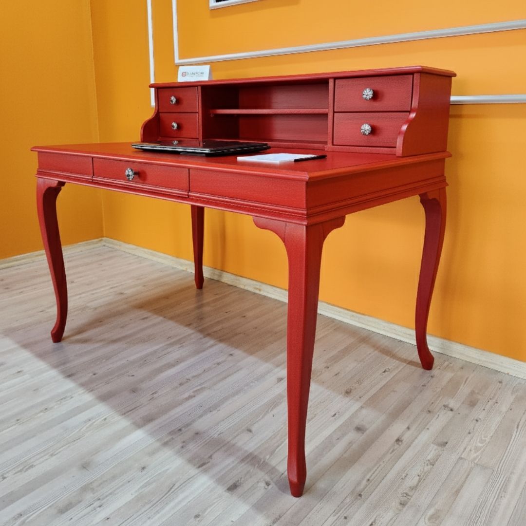 Evim Hizmet 120 Cm Kırmızı Lükens Çalışma Masası - Görsel 8