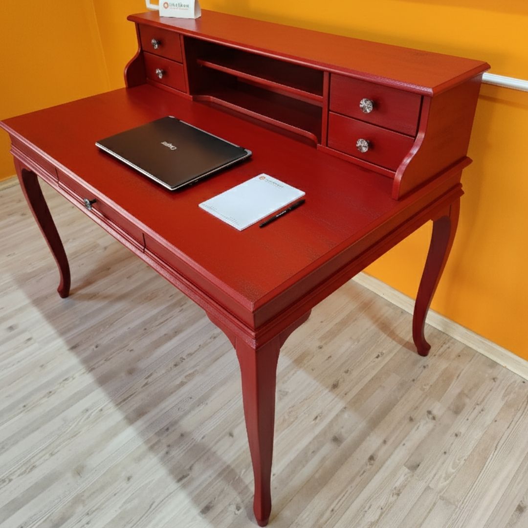 Evim Hizmet 120 Cm Kırmızı Lükens Çalışma Masası - Görsel 7