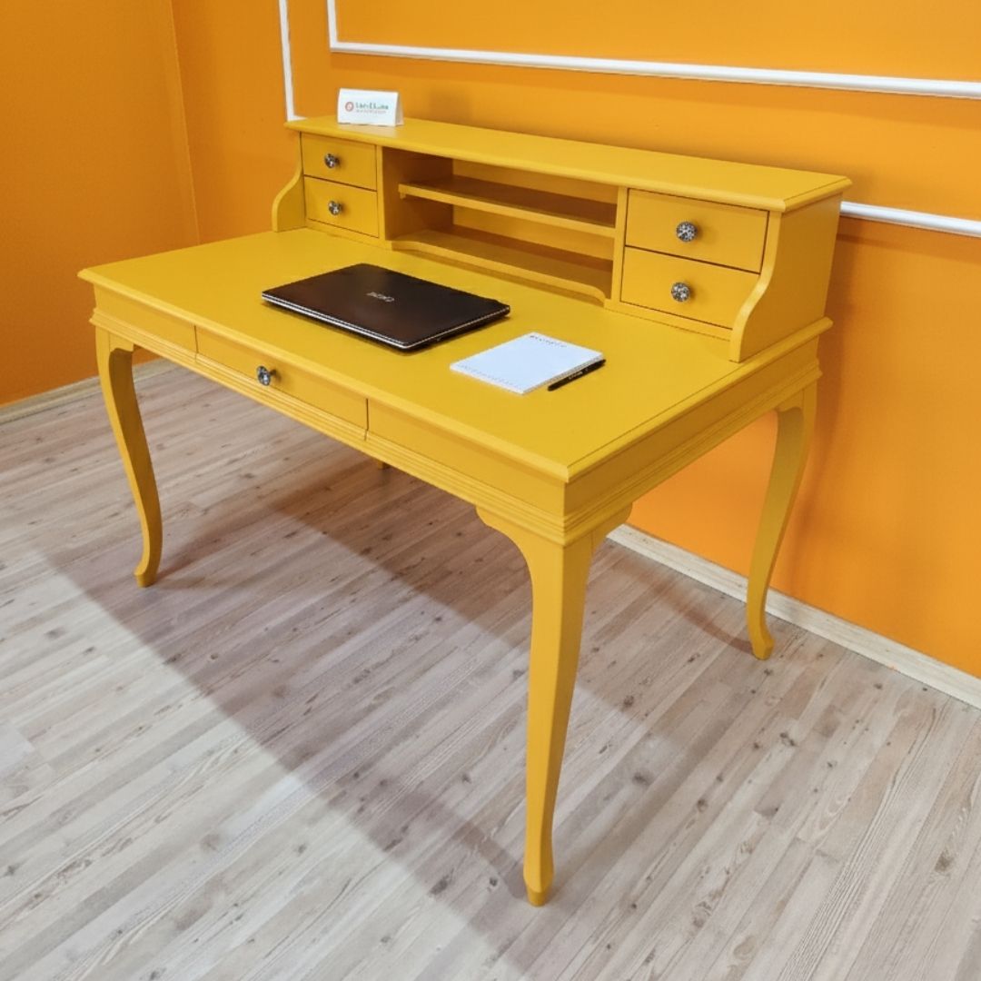 Evim Hizmet 120 Cm Signal Sarı Lükens Çalışma Masası - Görsel 7