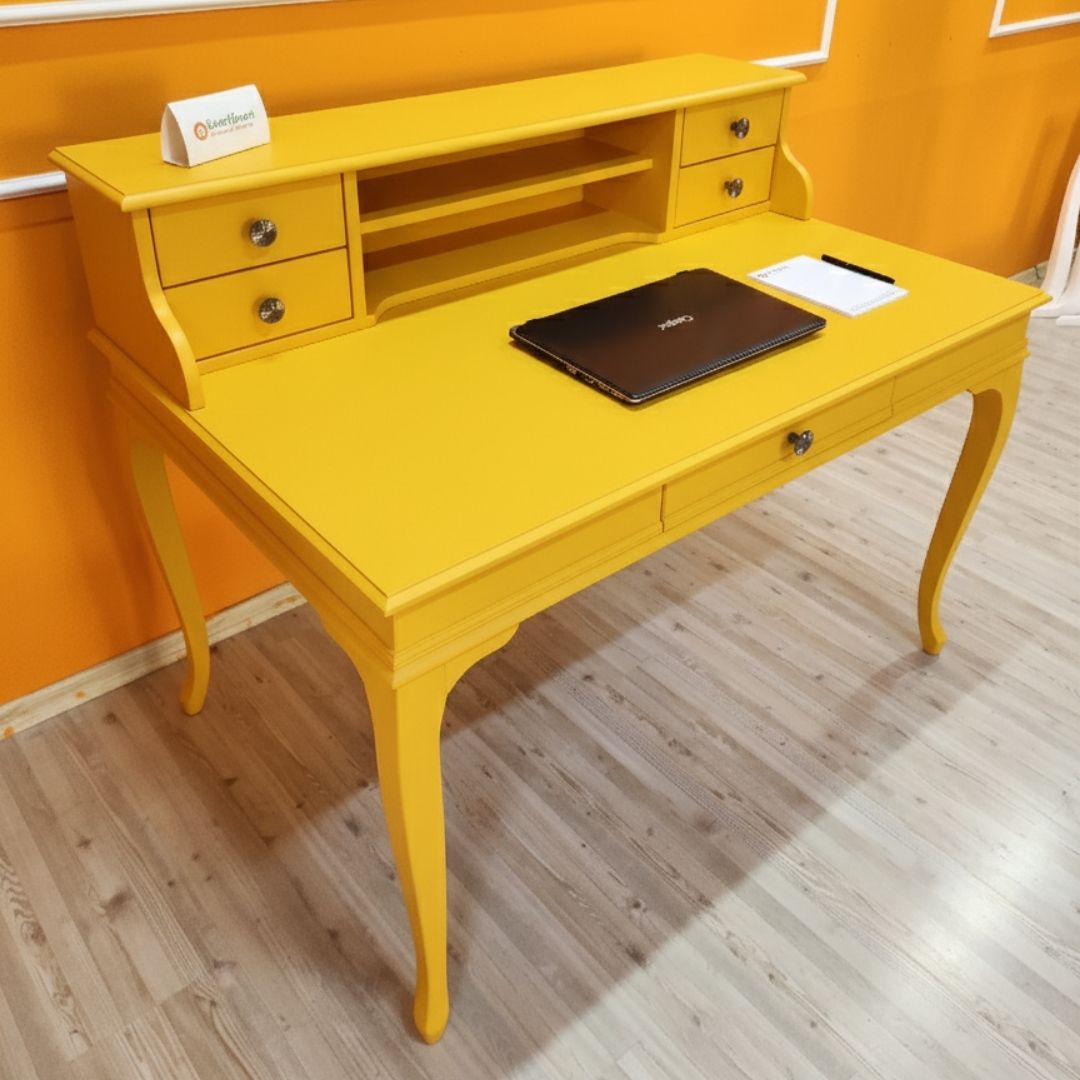 Evim Hizmet 120 Cm Signal Sarı Lükens Çalışma Masası