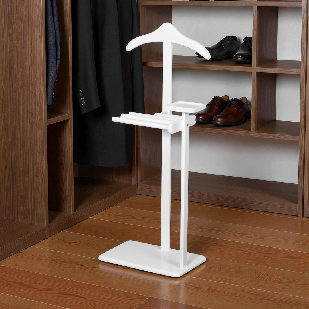 Evim Hizmet Masif Beyaz Şura Askılık