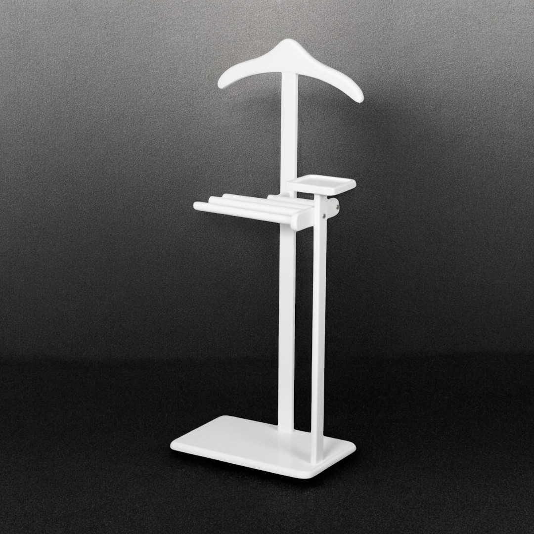 Evim Hizmet Masif Beyaz Şura Askılık - Görsel 4