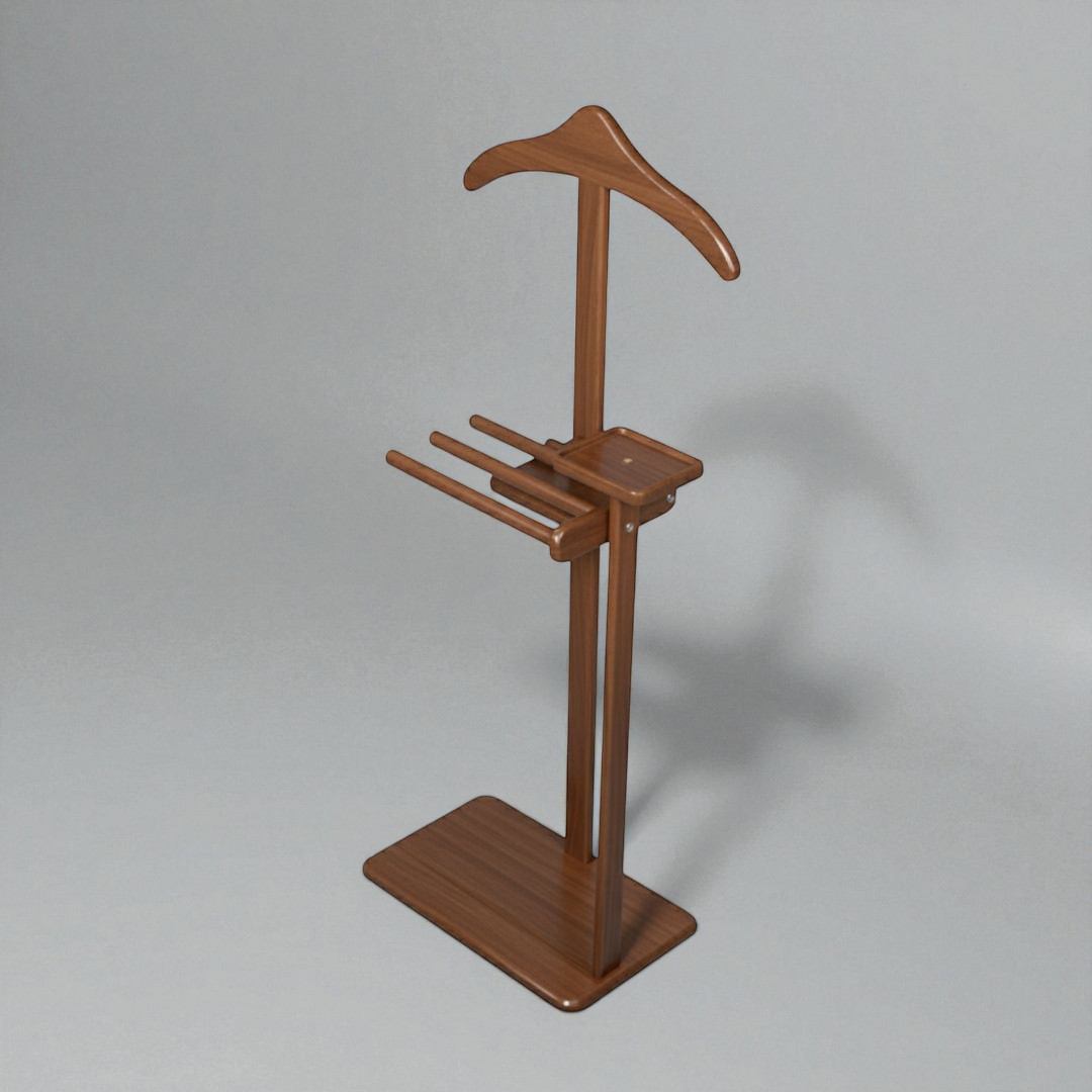 Evim Hizmet Masif Ceviz Şura Askılık - Görsel 5