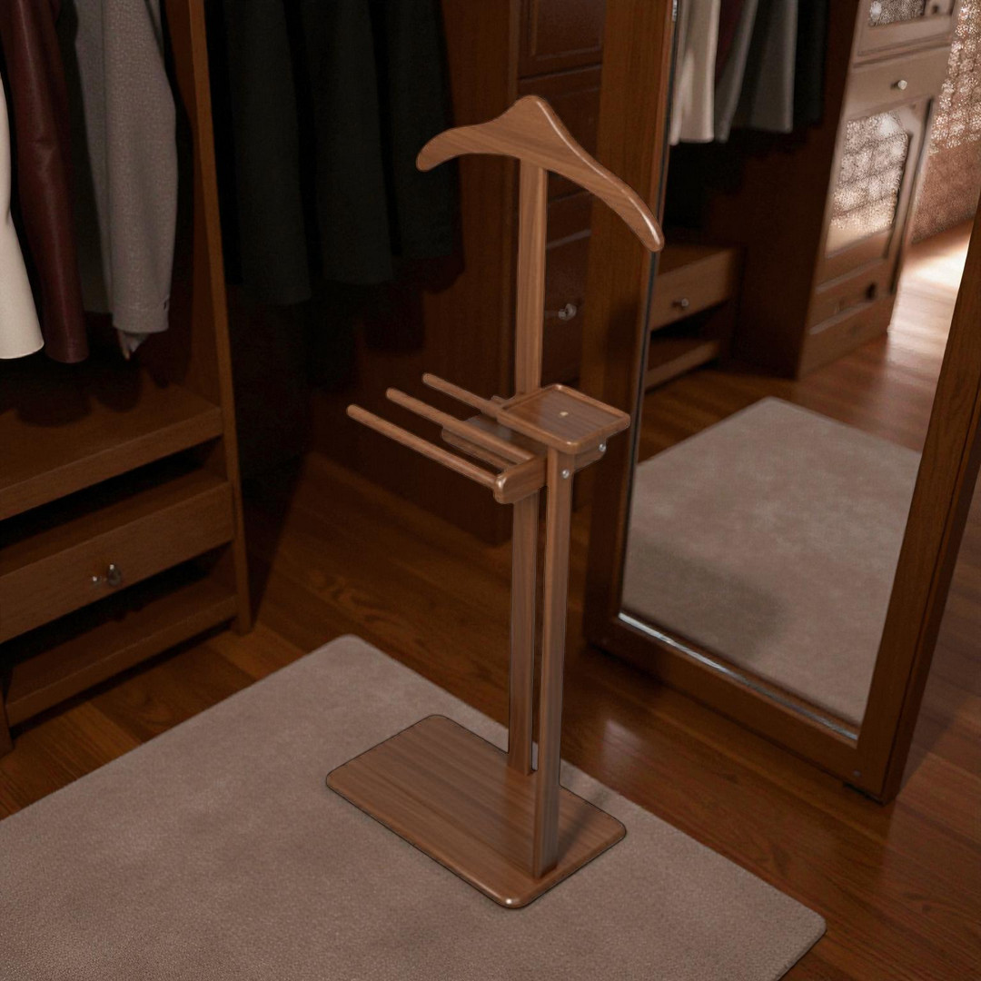 Evim Hizmet Masif Ceviz Şura Askılık - Görsel 3