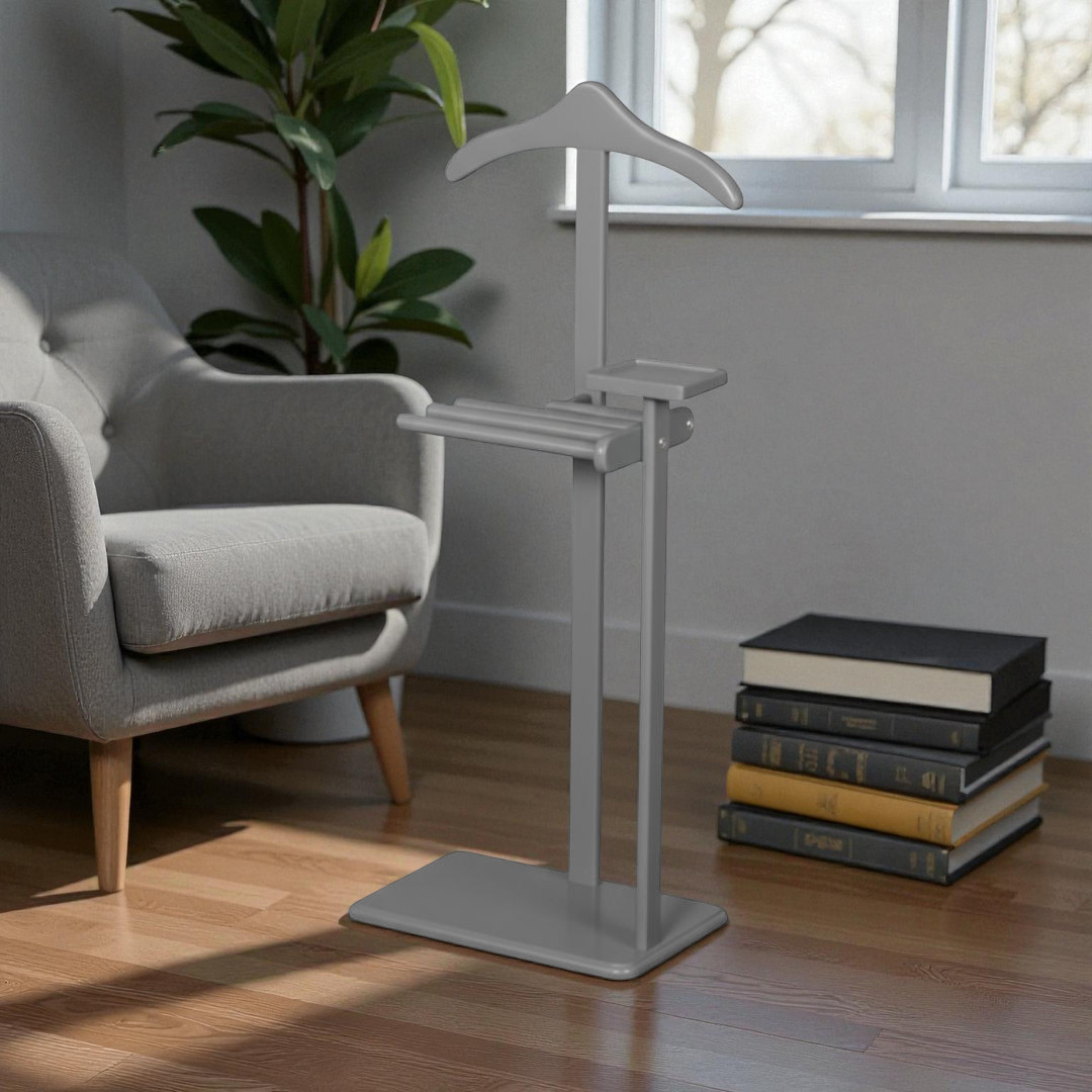 Evim Hizmet Masif Gri Şura Askılık - Görsel 2