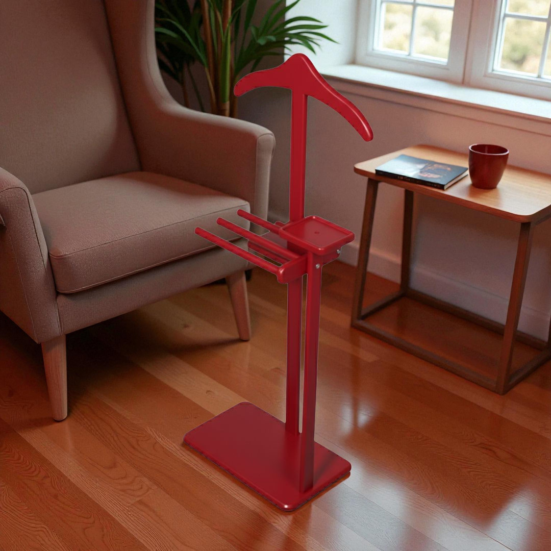 Evim Hizmet Masif Kırmızı Şura Askılık - Görsel 2