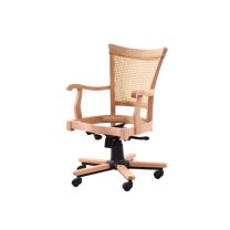 Evim Hizmet Masif Hasırlı Şerif Döner Koltuk