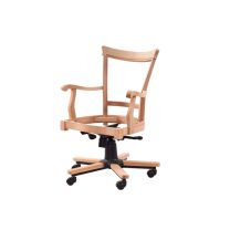 Evim Hizmet Masif Sırt Döşemeli Şerif Döner Koltuk