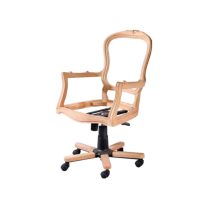 Evim Hizmet Masif Oymalı Klasik Döner Koltuk