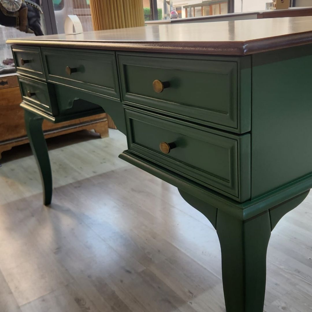 Evim Hizmet 140 Cm Natural Tablalı Kaktüs Yeşili Çizgi Çalışma Masası - Görsel 10