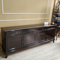 Evim Hizmet Koyu Ceviz Parlak Lükens Konsol