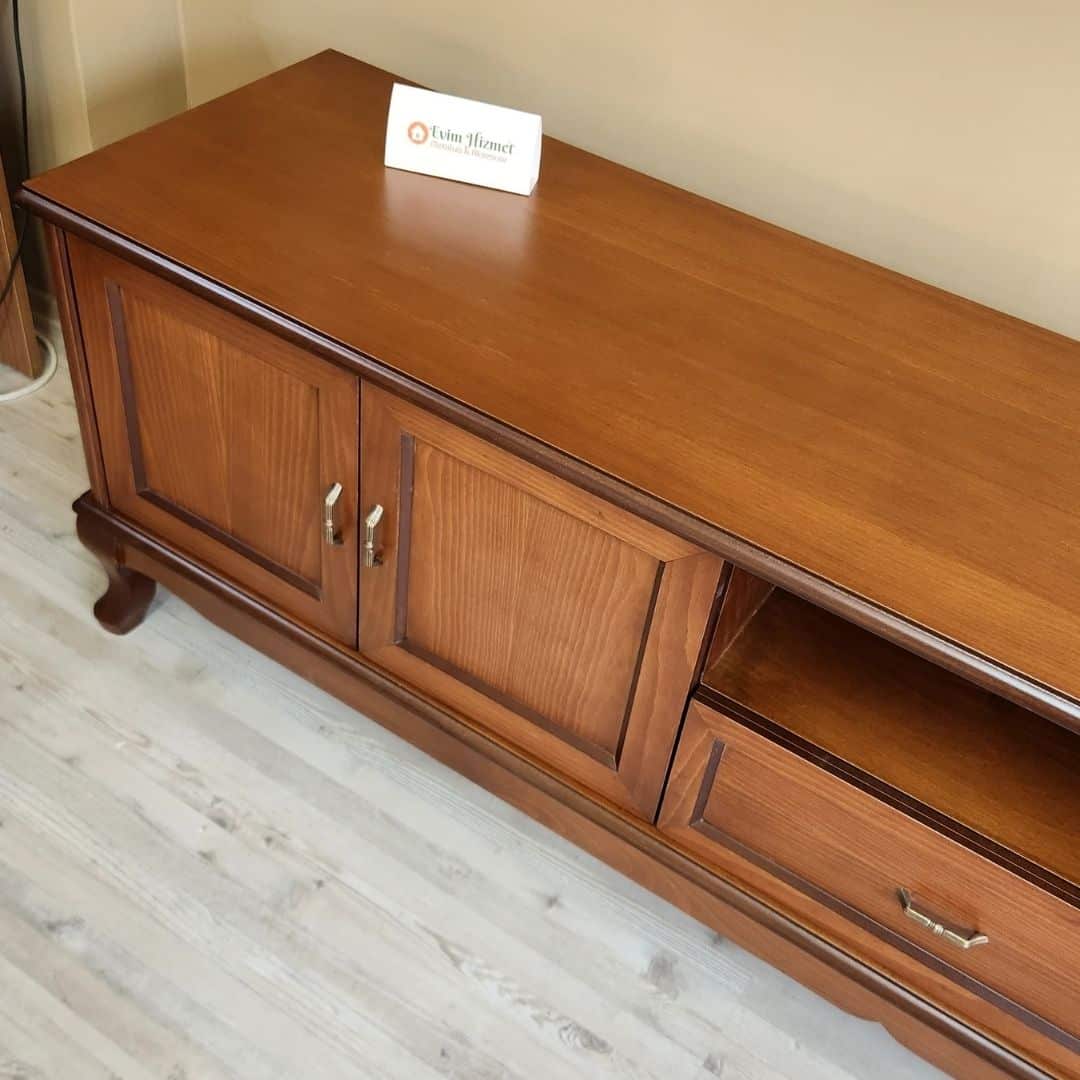 Evim Hizmet 200 Cm Ceviz Lükens Tv Sehpası - Görsel 4