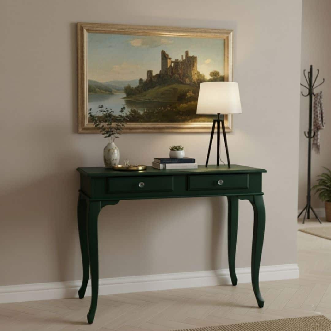 120 Cm Çekmeceli Kaktüs Yeşili Dresuar - Görsel 2