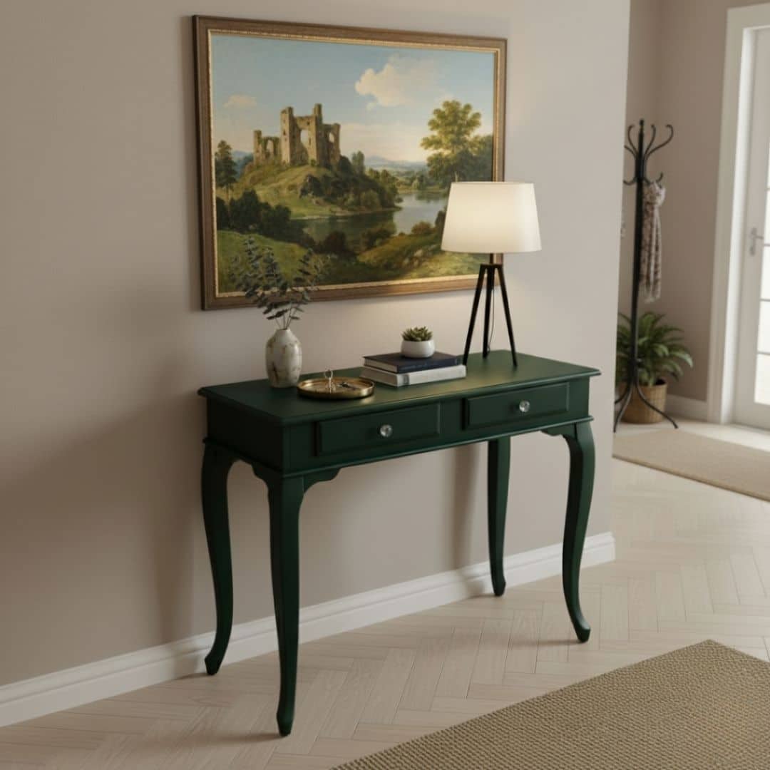 120 Cm Çekmeceli Kaktüs Yeşili Dresuar - Görsel 3