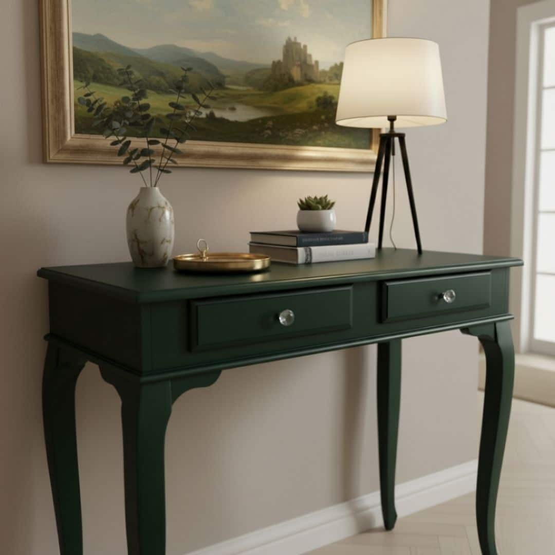 120 Cm Çekmeceli Kaktüs Yeşili Dresuar - Görsel 4