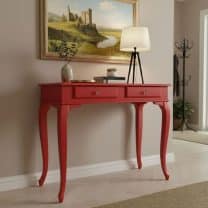 120 Cm Çekmeceli Kırmızı Dresuar