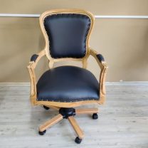 Evim Hizmet Masif Natural Klasik Döner Koltuk