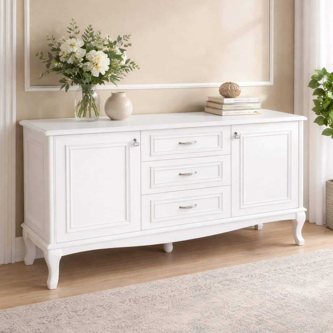 Evim Hizmet 150 Cm Beyaz Dolaplı Konsol - Görsel 2