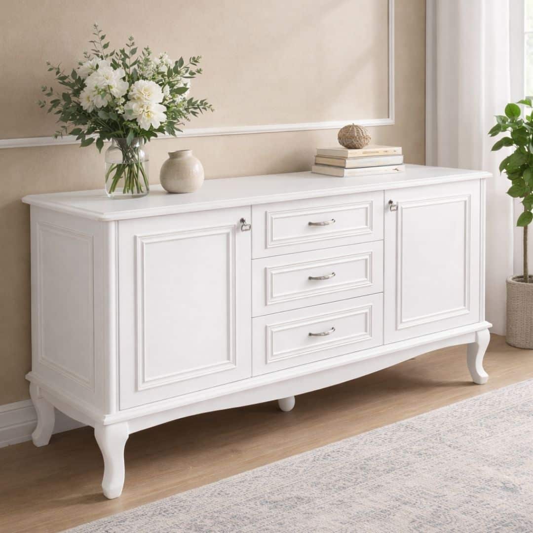 Evim Hizmet 150 Cm Beyaz Dolaplı Konsol - Görsel 3