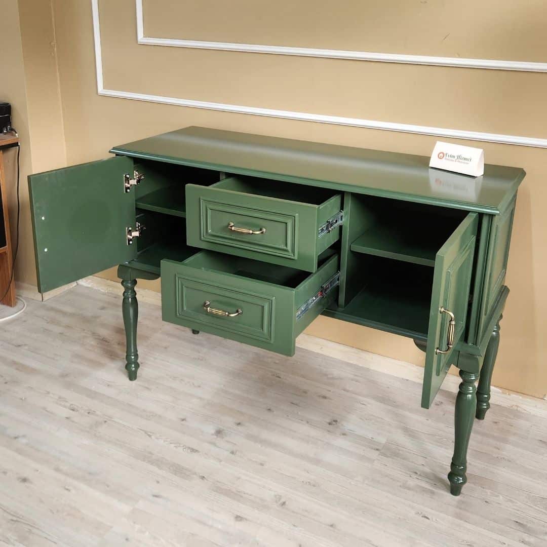 Evim Hizmet Tornalı Kaktüs Yeşili Belora Konsol - Görsel 7