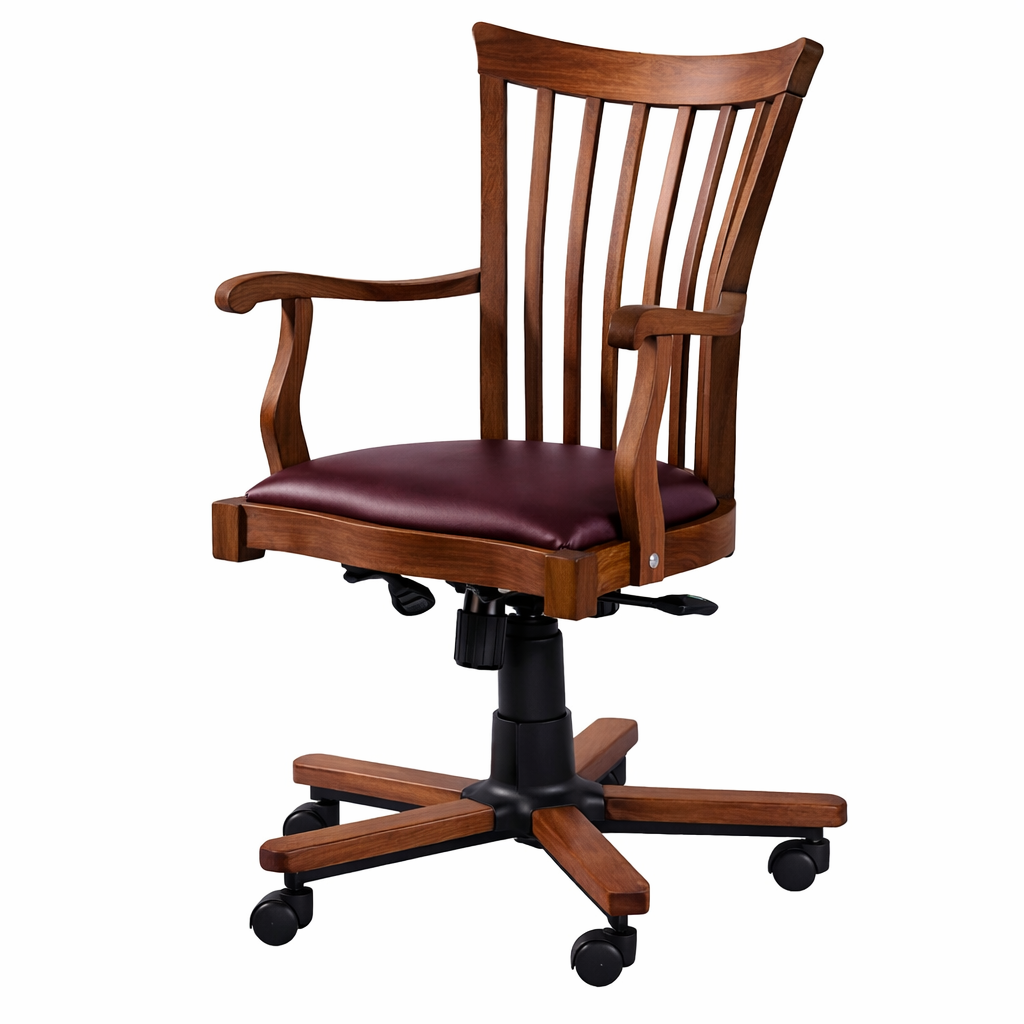 Evim Hizmet Masif Ceviz Şerif Döner Koltuk