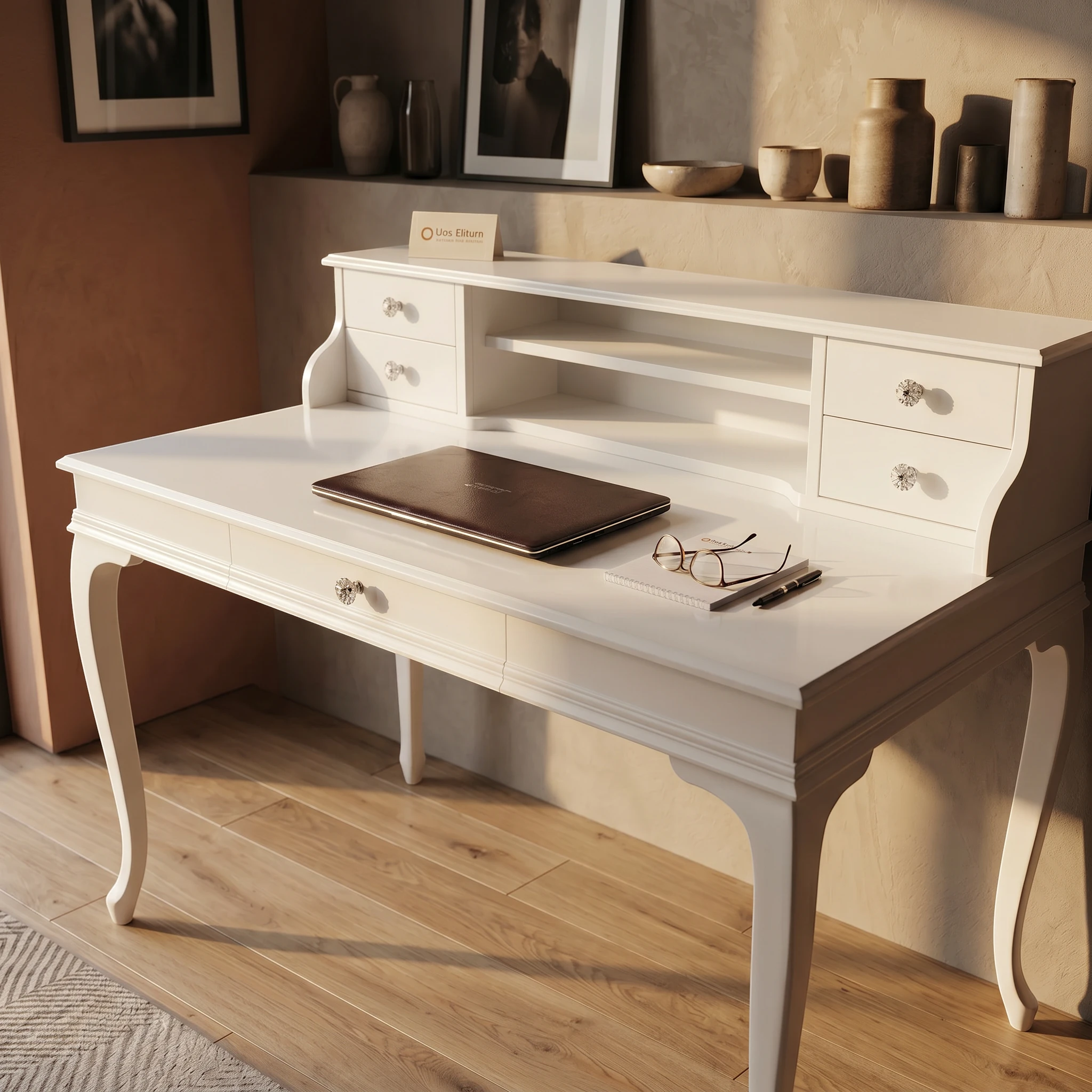 Evim Hizmet 110 Cm Beyaz Lükens Çalışma Masası - Görsel 6